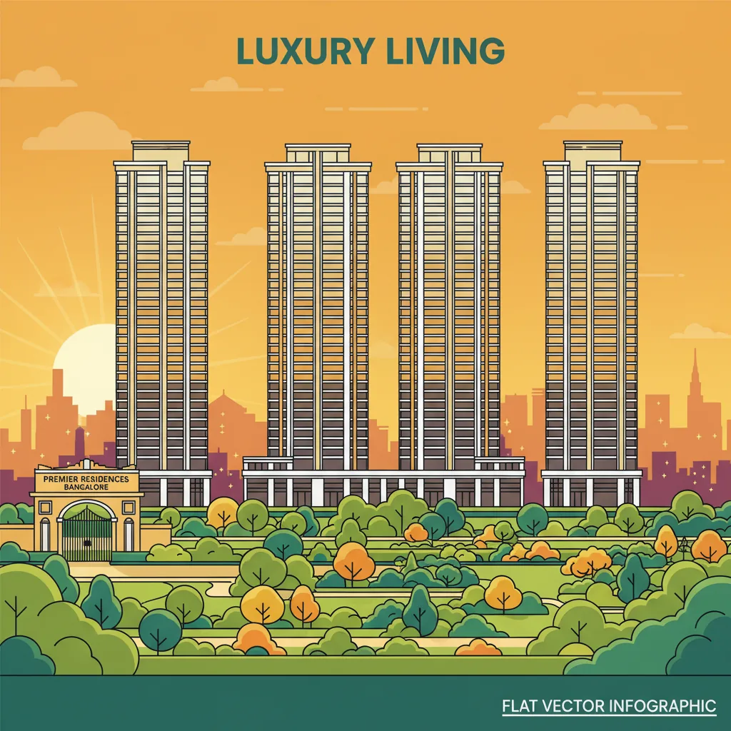 Modern luxury high-rise residential apartment towers at Sattva Aangane in Budigere Cross Bangalore